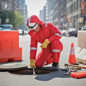 Overol de Trabajo Rojo Unisex Reflectante, Duradero y Cómodo, con Franjas de Seguridad, TAGCO SAFETY, Tela Ligera y Transpirable Nomex - Product Image 2