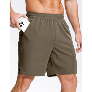 Shorts de sport pour homme taille haute, coupe compressive 2-en-1 avec doublure, pour la course, l'entraînement, la musculation, le fitness, séchage rapide - Product Image 2