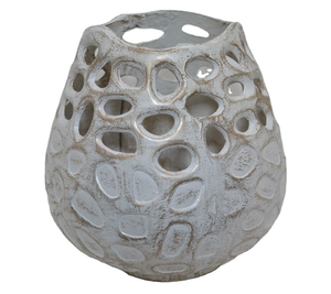 Floreros de aluminio pintados grandes Florero de suelo con revestimiento en polvo de color negro bronce blanco plata por Azora Industries - Product Image 3