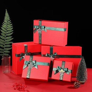 Red Christmas <b>Gift</b> <b>Box</b> <b>Empty</b> <b>Gift</b> <b>Box</b> Red Festive Favor Present <b>Box</b> Scarf <b>Gift</b> Packaging <b>Box</b> Custom Logo Wholesale - Product Image 6