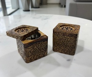 Brûleur en bois Madkhan, porte-encens Bakhoor, diffuseur aromatique sculpté, boîte à souvenirs, décoration d'intérieur - Product Image 2