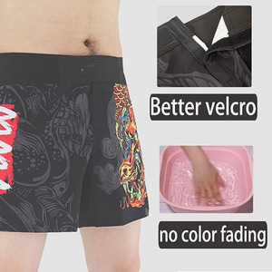 Pantalones Cortos de Lucha MMA con Gráfico de Dragón Personalizado en la Parte Delantera, Sublimados, para Entrenamiento de Grappling, Muay Thai, Kickboxing, Secado Rápido, OEM - Product Image 4