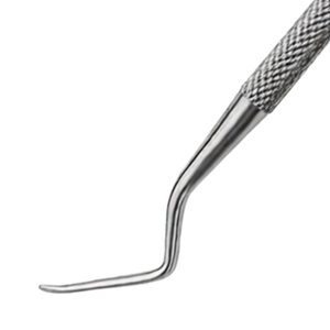 เครื่องมือขูดกระดูกลูคัส # เครื่องมือผ่าตัดทางทันตกรรมสแตนเลสแบบใช้มือ ปลายช้อนเรียบ ขนาด 3 มม. แบบสองด้าน 86 ชิ้น สำหรับการถอนกระดูก - Product Image 4