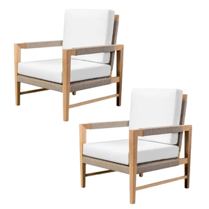 เก้าอี้ไม้สักในสวนพร้อมแขนเบาะนั่งสบาย - Product Image 6