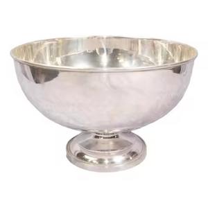Seau à glace vintage en aluminium doré avec poignées en anneau, refroidisseur à vin de luxe, bac à boissons pour bar et fêtes - Product Image 5
