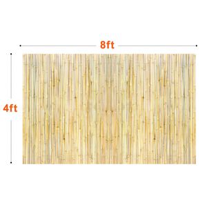 Recinzione in bambù naturale arrotolata, alta 1,2 m x lunga 2,4 m, ecologica, schermo per la privacy da 0,75 D, traliccio decorativo e cancello - Product Image 6