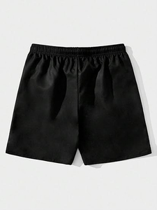 SELF INDUSTRIES Quick Dry 100% Cotton Worsted Heat Transfer Printed Drawstring Mid Waist Hot Shorts Solid Mens Casual Shorts - Product Image 2