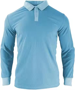 Polo de alta calidad para hombre, de color sólido, manga corta, sin arrugas, de secado rápido, tela elegante, informal, para uniformes de negocios. - Product Image 3