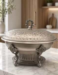 Plat à chafing en acier inoxydable à couvercle roulant pour buffets haut de gamme, hôtels, complexes hôteliers, restaurants et lieux d'événements - Product Image 5