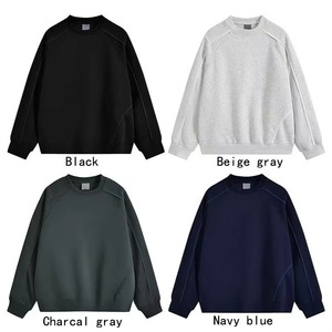 New Fashion Men's Winter Sweatshirts Casual Wear Solid Color <b>Pullover</b> <b>Jumper</b> High Quality Polyester/Cotton - Product Image 3