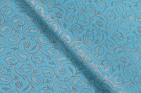 Tissu en brocart floral élégant pour la confection de robes de créateurs, vêtements ethniques, artisanat et décoration intérieure