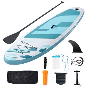 Tabla de Paddle Surf Inflable de 10 x 33 x 6 Pulgadas de Ancho con Bomba, Remo, Aleta, Accesorios, Bolsa para Teléfono y Accesorios Esenciales para SUP - Product Image 1