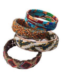 Unique Customizing Beaded Embroidery Bracelet Featuring Fancy Statement Jewelry Cuteness With Trendy Design Style From India - Product Image 1