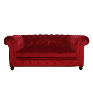 Sofá Chesterfield, muebles para el hogar de estilo europeo tapizados en tela de terciopelo diseñados para sala de estar y muebles de hotel - Product Image 1