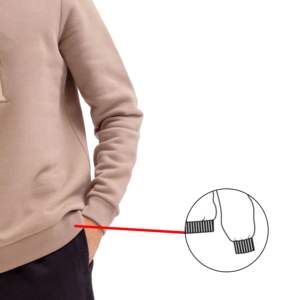 Sudadera de Cuello Redondo de Algodón Grueso para Hombre, con Logotipo Bordado Personalizado, Color Sólido, Estilo Urbano, Venta al Por Mayor OEM - Product Image 6