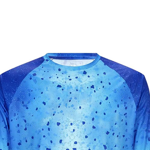เสื้อตกปลาแขนยาว UPF50+ แห้งเร็ว โพลีเอสเตอร์ ลายพิมพ์มหาสมุทร รับทำโลโก้ สั่งซื้อจำนวนมาก - Product Image 5