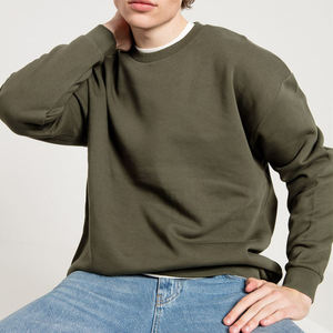 Sweat-shirt homme personnalisé avec logo, coupe oversize à col rond, pour marques et labels de vêtements américains. - Product Image 6
