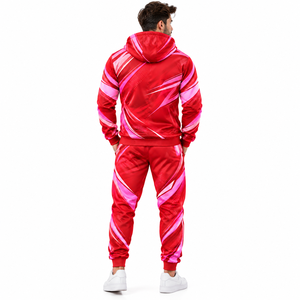Ensemble de survêtement personnalisé de haute qualité par sublimation – Veste de sport et pantalon assorti entièrement imprimés – Tenue d'entraînement d'équipe - Product Image 4