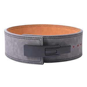 Cinturón de Levantamiento de Pesas con Palanca, Impermeable, Ajustable, Unisex, OEM, Correas de Entrenamiento de Cuero Vacuno Transpirable, Soporte Lumbar - Product Image 3