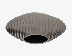 Jarrón Decorativo Moderno de Metal Plateado, Aluminio Acanalado, Ecológico, Personalizable, para Hotel, Centro de Mesa para Bodas, Hecho a Mano, Venta al Por Mayor - Product Image 2