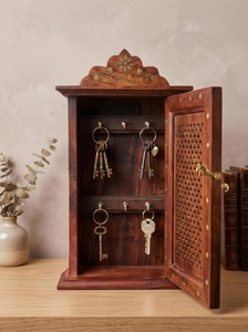 Vintage Style Wooden <b>Key</b> Holder <b>Wall</b> Mounted <b>Key</b> <b>Hooks</b> Ideal For Multiple Family Members <b>Keys</b> And Home Entryway <b>Key</b> Storage - Product Image 2