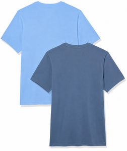 เสื้อยืดผู้ชายสีฟ้าอ่อนเรียบง่าย แขนสั้น สไตล์ลำลอง ผ้าเนื้อนุ่ม ระบายอากาศดี เหมาะสำหรับฤดูร้อน แฟชั่นสตรีทแวร์ - Product Image 2