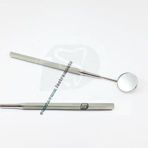 Etiqueta privada al por mayor manija de espejo de boca Dental con espejo logotipo personalizado manija de espejo Dental CE Instrumentos dentales - Product Image 1