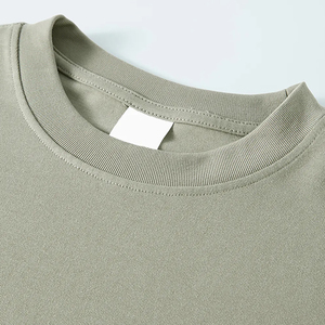 High Quality Plain Neckline Men Cotton Casual Acid Wash Long Sleeve Silk Screen Printed Shirt Custom Logo OEM ODM Bulk Supplier - Product Image 4