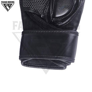 Guantes de Boxeo y MMA Hechos a Mano en Cuero de Microfibra Negro con Contraste Rojo, Buen Proveedor con Precio Razonable - Product Image 5