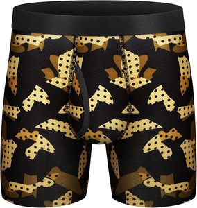 Wholesale OEM Men's Breathable Eco-Friendly Boxer Briefs Mesh Knit Quick Dry Performance Sport Athletic <b>Camouflage</b> Printed - Product Image 6