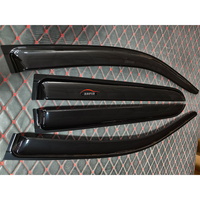 Déflecteurs de Vitres de Voiture Noirs de 3 mm d'Épaisseur pour Hilux Travo 2026 – Pare-Pluie et Pare-Soleil – Accessoires Extérieurs