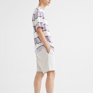 Shorts cargo pour hommes, style hip-hop, 100% coton, taille mi-haute, avec cordon de serrage, décoration vintage, coupe classique et tendance - Product Image 1