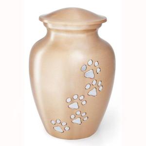 Urnas personalizables para cremación de mascotas con diseño de huella de pata negra, urnas duraderas para cenizas de gatos y perros, urnas conmemorativas para guardar recuerdos de mascotas. - Product Image 5