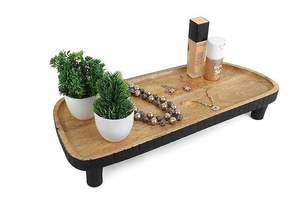 Plateau à fruits en bois de haute qualité, plateau décoratif artistique naturel et créatif pour la maison, le salon, les fêtes, plateau de table moderne au meilleur prix - Product Image 6