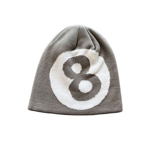 Custom Embroidered Logo <b>Winter</b> Wool Knitted Beanie <b>Cap</b> <b>for</b> <b>Men</b> 100% Wool Stylish Image Design - Product Image 1