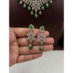 Indian Ethnic Artificial <b>Jewellery</b> Pallavi Victorian Necklace <b>Set</b> for Bridal Festival - Product Image 5