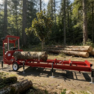 Scierie portative de 32 pouces, scierie de 15 CV avec moteur à essence de 420 cm³, coupe de 32 pouces de diamètre et de 188,74 pouces de longueur, construction en acier robuste - Product Image 4