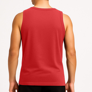 Solid Color Breathable Tank Top Custom Logo Ribbed Vests Knitted Fitness Gym Stringer <b>Singlet</b> <b>for</b> <b>Men</b> training workout session - Product Image 2