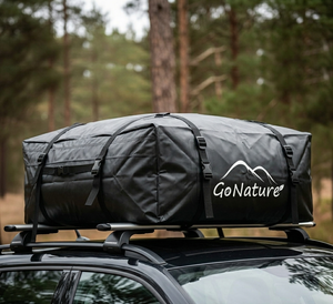 Waterproof 283L/10 CU ft Rear Opening Car Roof <b>Box</b> Cargo Carrier Luggage <b>Storage</b> Bag Travel Roof Mounted Case - Product Image 1