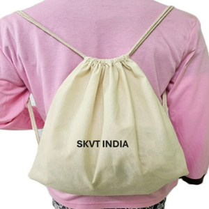 Customizable Soft Cotton <b>Canvas</b> Drawstring Backpack Waterproof Organic Cotton Lining Physiological Curve <b>Back</b> 23L Capacity for - Product Image 5