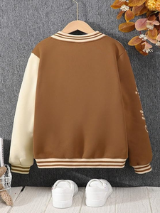 Custom Wholesale Men's Casual Winter Varsity Letterman Jackets with Stand Collar Waterproof & Windproof Eco-Friendly OEM Service - Product Image 2