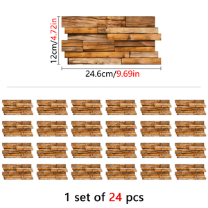 Adesivi da parete impermeabili in PVC con venature di legno carta da parati autoadesiva Peel-and-Stick per pannelli da parete a prova di umidità da cucina - Product Image 5