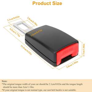 2 pièces – Rallonges universelles confortables pour ceintures de sécurité auto, adaptées aux femmes enceintes, compatibles avec la plupart des ceintures de sécurité de voiture - Product Image 2