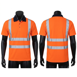 Camiseta Polo de Seguridad de Alta Visibilidad, 180 GSM, Tejido Transpirable Tipo Bird Eye, Panel Reflectante, Bordado Personalizado - Product Image 4