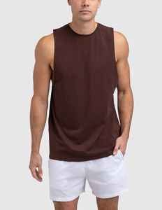 Camiseta sin Mangas para Hombre, Transpirable, de Alta Calidad, Ecológica, de Secado Rápido, Poliéster/Algodón, Personalizable, Fácil de Usar, Precio al por Mayor - Product Image 1