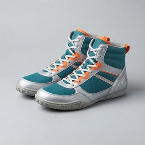 Custom Leather Boxing <b>Shoes</b> Lace-Up Men Women Lightweight High Top Breathable Training Footwear Flexible All Weather <b>Grip</b> Sole - Product Image 1