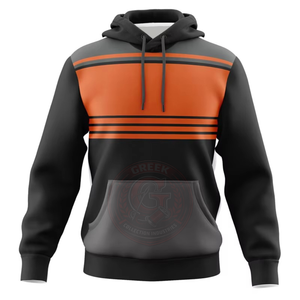 Sweat-shirt à capuche imprimé pour homme, en polyester de qualité supérieure, conçu pour les uniformes d'équipe et les vêtements promotionnels - Product Image 2