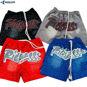 Shorts mi-longs en molleton de coton personnalisés pour hommes - Séchage rapide, respirants, écologiques, avec cordon de serrage, broderie, décontractés, marque privée, OEM, en gros - Product Image 5