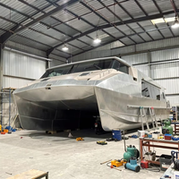 Yacht de croisière en aluminium personnalisé UBI 18100A, 18 m, 100 passagers, moteur in-bord 350 CV, 30-35 nœuds, pour excursions fluviales et divertissements