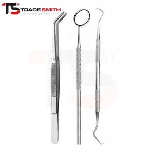 ชุดคีมถอนฟัน TSI Complete Dental Extraction Forceps Kit ทำจากเหล็กกล้าไร้สนิมแบบใช้ซ้ำได้ สำหรับการถอนฟันและการทำทันตกรรมคลินิก - Product Image 3
